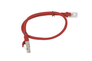 PATCHCORD KAT.5E UTP 0.5M CZERWONY FLUKE PASSED LANBERG