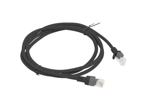 PATCHCORD KAT.5E UTP 1.5M CZARNY FLUKE PASSED LANBERG