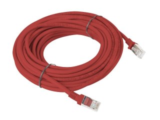 PATCHCORD KAT.5E UTP 10M CZERWONY FLUKE PASSED LANBERG