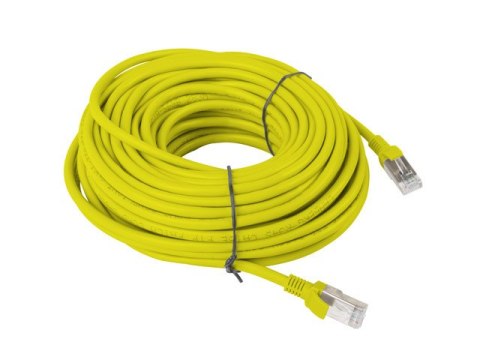 PATCHCORD KAT.5E UTP 30M ŻÓŁTY FLUKE PASSED LANBERG