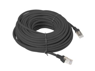 PATCHCORD KAT.6 UTP 20M CZARNY FLUKE PASSED LANBERG