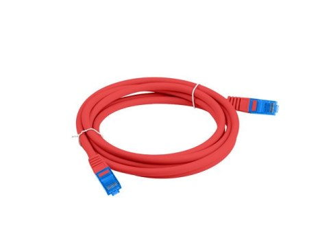 PATCHCORD KAT.6A S/FTP LSZH CCA 1.5M CZERWONY FLUKE PASSED LANBERG