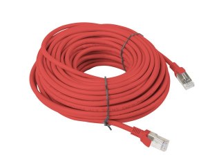 PATCHCORD KAT.5E UTP 20M CZERWONY FLUKE PASSED LANBERG