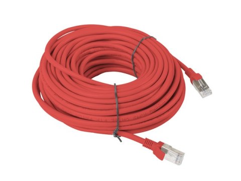 PATCHCORD KAT.5E UTP 20M CZERWONY FLUKE PASSED LANBERG