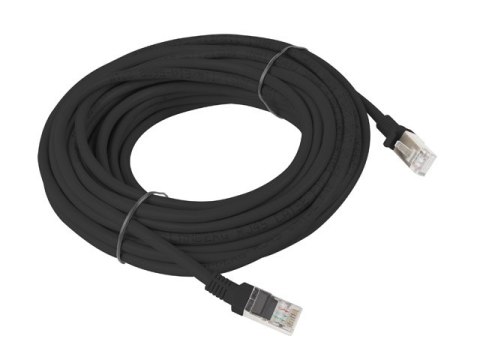 PATCHCORD KAT.6 UTP 10M CZARNY FLUKE PASSED LANBERG