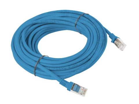 PATCHCORD KAT.5E UTP 10M NIEBIESKI FLUKE PASSED LANBERG