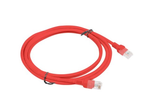 PATCHCORD KAT.5E UTP 2M CZERWONY FLUKE PASSED LANBERG