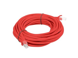 PATCHCORD KAT.6 UTP 10M CZERWONY FLUKE PASSED LANBERG