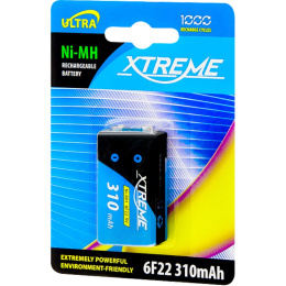 Xtreme akumulator bateria 6F22 6LR61 9V NiMH 310mAh