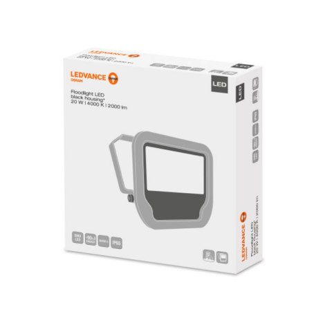 OSRAM LEDVANCE naświetlacz, reflektor LED 20W 4000K IP65, floodlight czarny