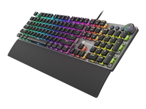 KLAWIATURA DLA GRACZY GENESIS THOR 380 RGB US LAYOUT MECHANICZNA PODŚWIETLENIE RGB BLUE SWITCH OPROG