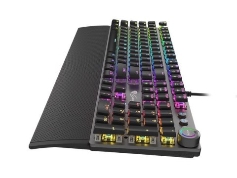 KLAWIATURA DLA GRACZY GENESIS THOR 380 RGB US LAYOUT MECHANICZNA PODŚWIETLENIE RGB BLUE SWITCH OPROG