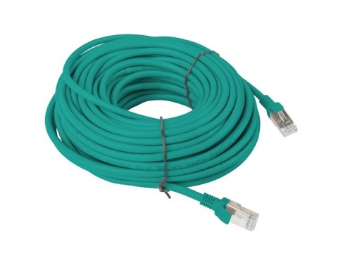 PATCHCORD KAT.5E UTP 20M ZIELONY FLUKE PASSED LANBERG