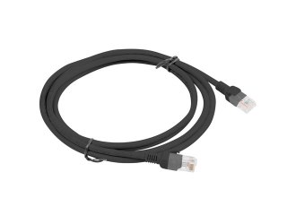 PATCHCORD KAT.5E UTP 2M CZARNY FLUKE PASSED LANBERG