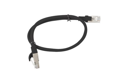 PATCHCORD KAT.6 UTP 0.5M CZARNY FLUKE PASSED LANBERG