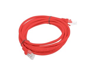 PATCHCORD KAT.6 UTP 3M CZERWONY FLUKE PASSED LANBERG