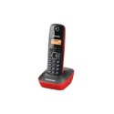 Panasonic KX-TG1611PDR telefon stacjonarny ze słuchawką bezprzewodową, czerwony