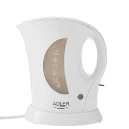Adler AD03 Czajnik elektryczny bezprzewodowy 1L 900W biały