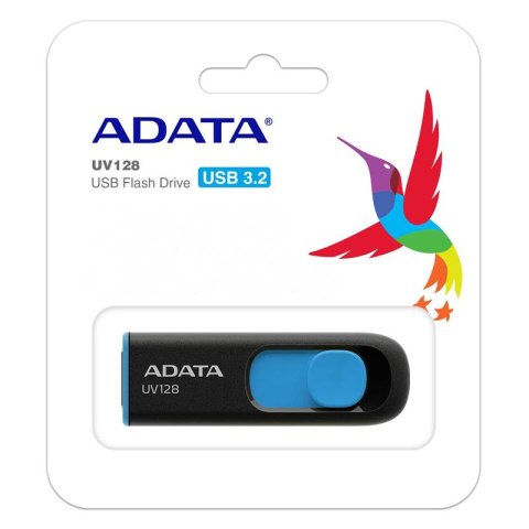 Adata UV128 pendrive 32GB, USB 3,2, czarno - niebieski