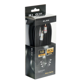 Blow Silver Series wysokiej jakości przewód, kabel 3 RCA - 3 RCA, 1M