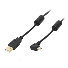 Blow kabel USB wtyk A - wtyk micro USB, kątowy 1M