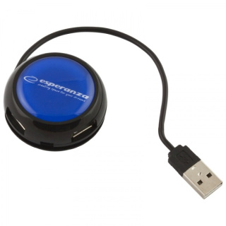 Esperanza YOYO HUB USB 2.0, 4 portowy aktywny czarny