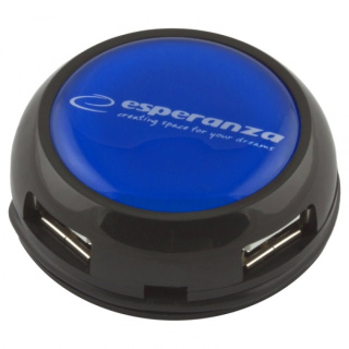 Esperanza YOYO HUB USB 2.0, 4 portowy aktywny czarny