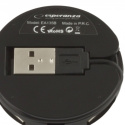 Esperanza YOYO HUB USB 2.0, 4 portowy aktywny czarny