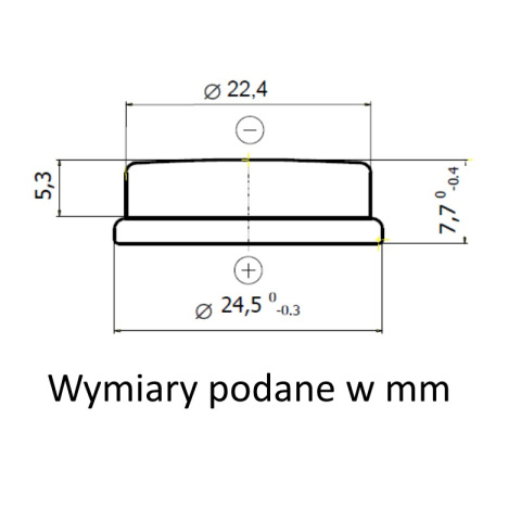 Renata bateria litowa 3V CR2477NRH-LF z wyprowadzeniem