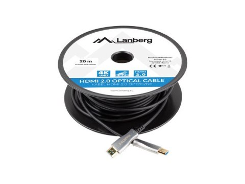 KABEL HDMI M/M V2.0 20M CZARNY OPTYCZNY AOC LANBERG