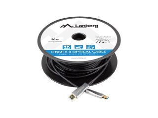 KABEL HDMI M/M V2.0 50M CZARNY OPTYCZNY AOC LANBERG